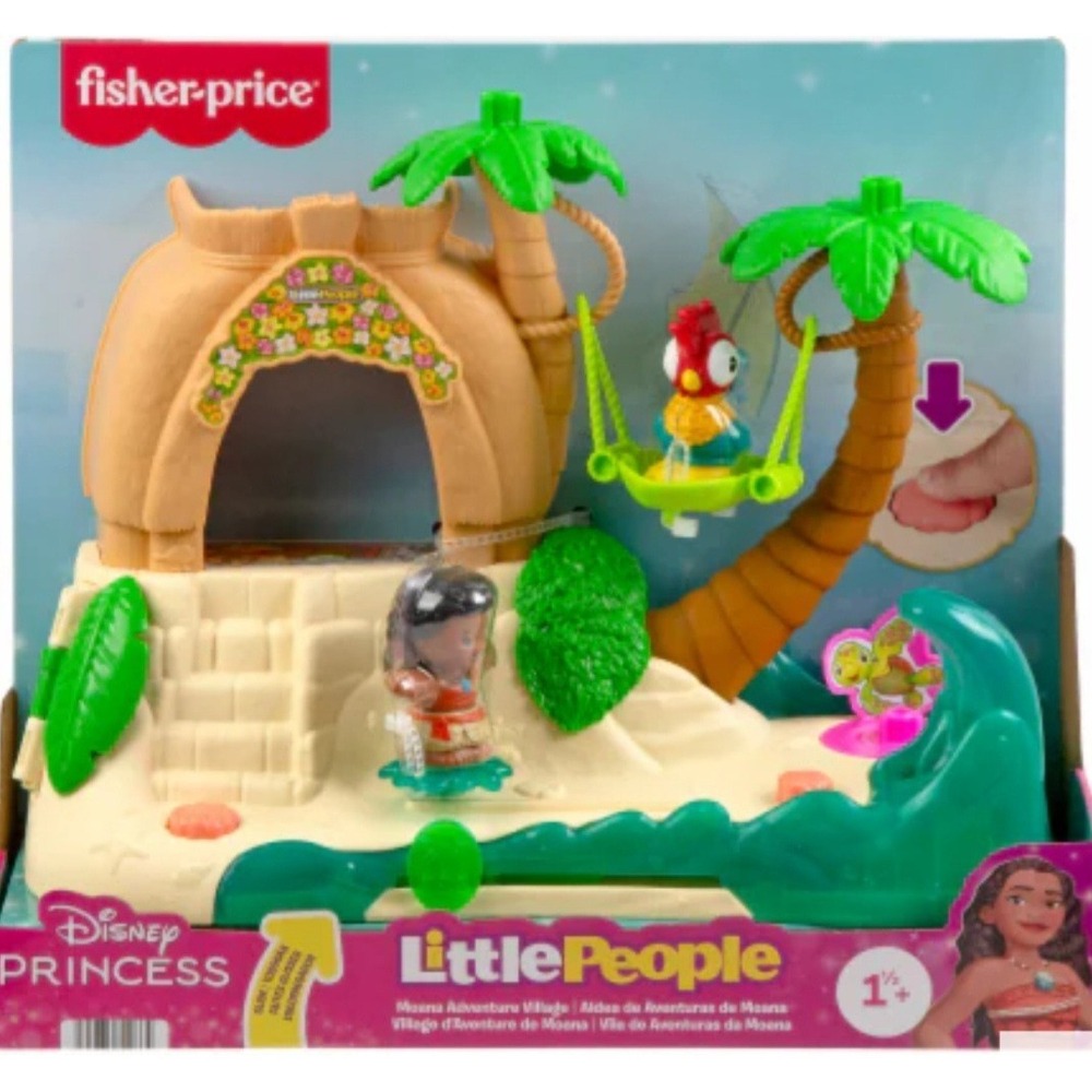 Fisher Price Little People Moana Adventure Village Disney Princess Playset